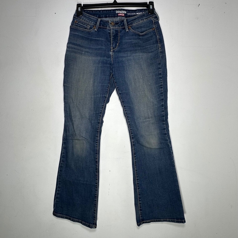 Denizen from Levis Modern Boot Cut Jeans Blue Stretch Mid‎ Rise Denim A116